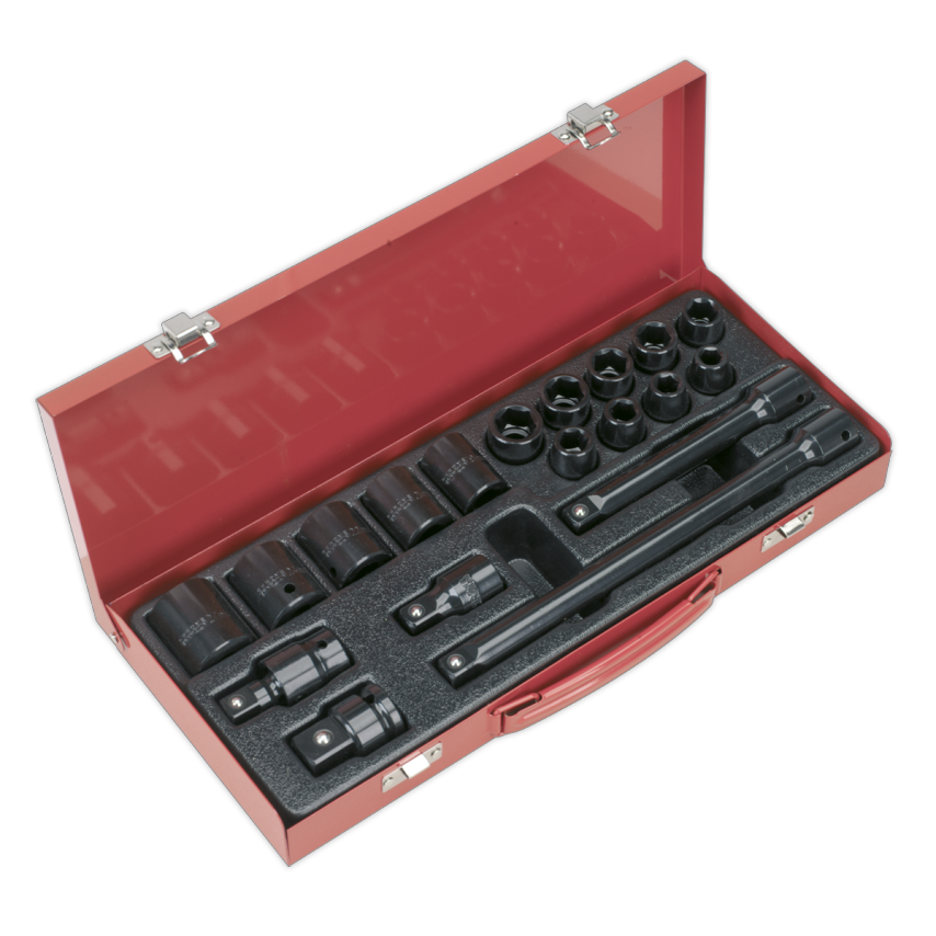 Impact Socket Set19 Piece 1/2" Square Drive Metric