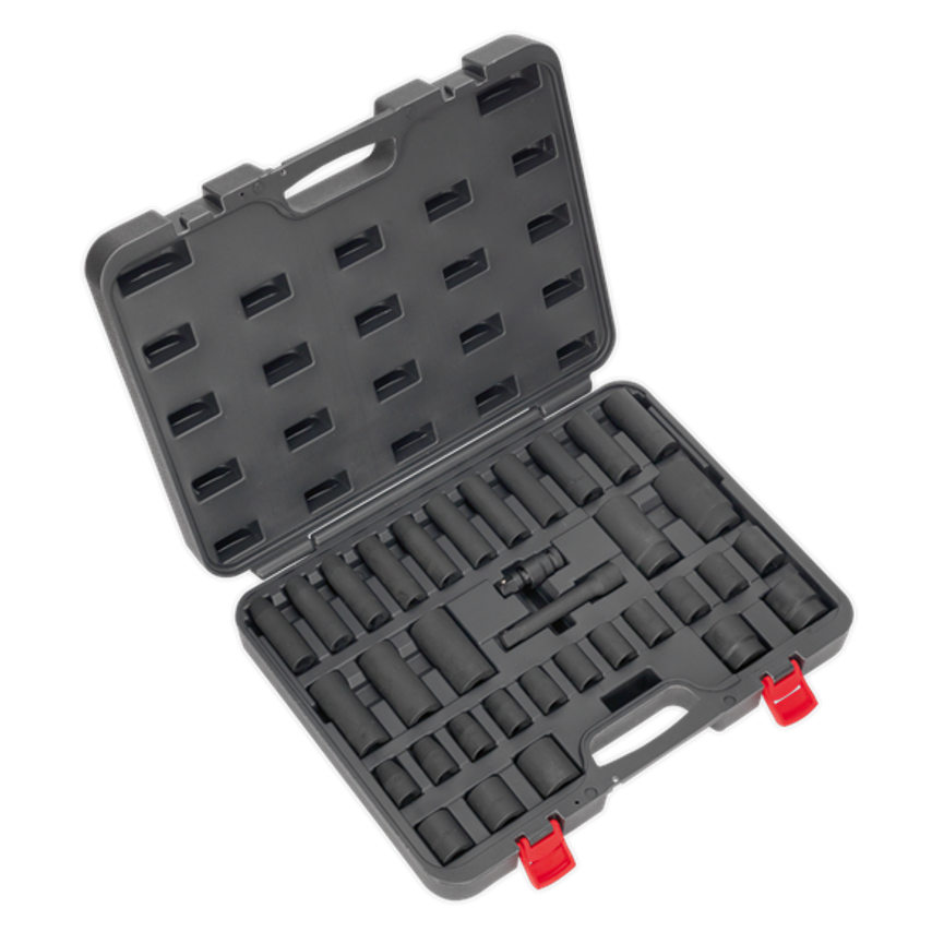Impact Socket Set34 Piece 1/2" Square Drive Metric