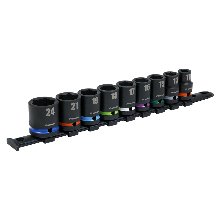 Impact Socket Set9 Piece 1/2" Square Drive Metric
