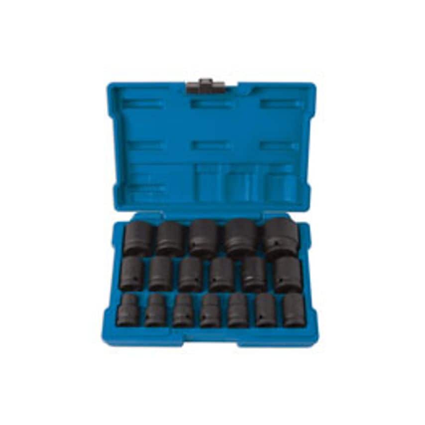 Impact Socket Set 1/2"D 18 Piece