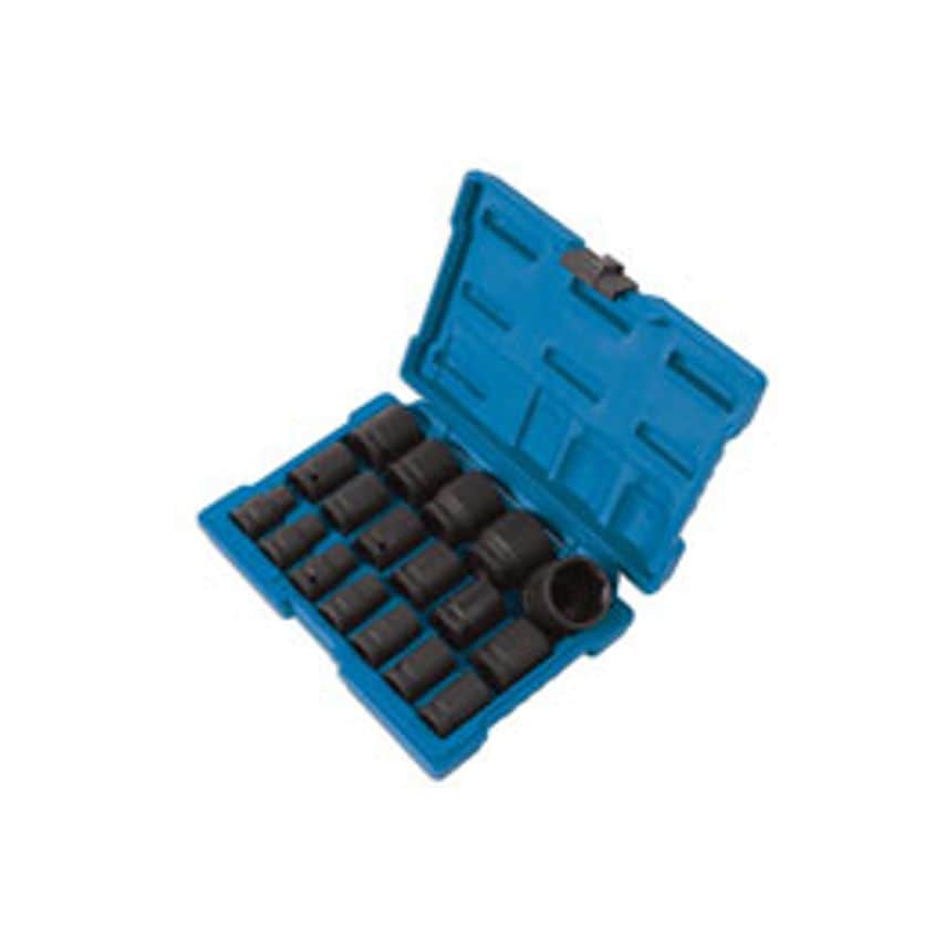 Impact Socket Set 1/2"D 18 Piece