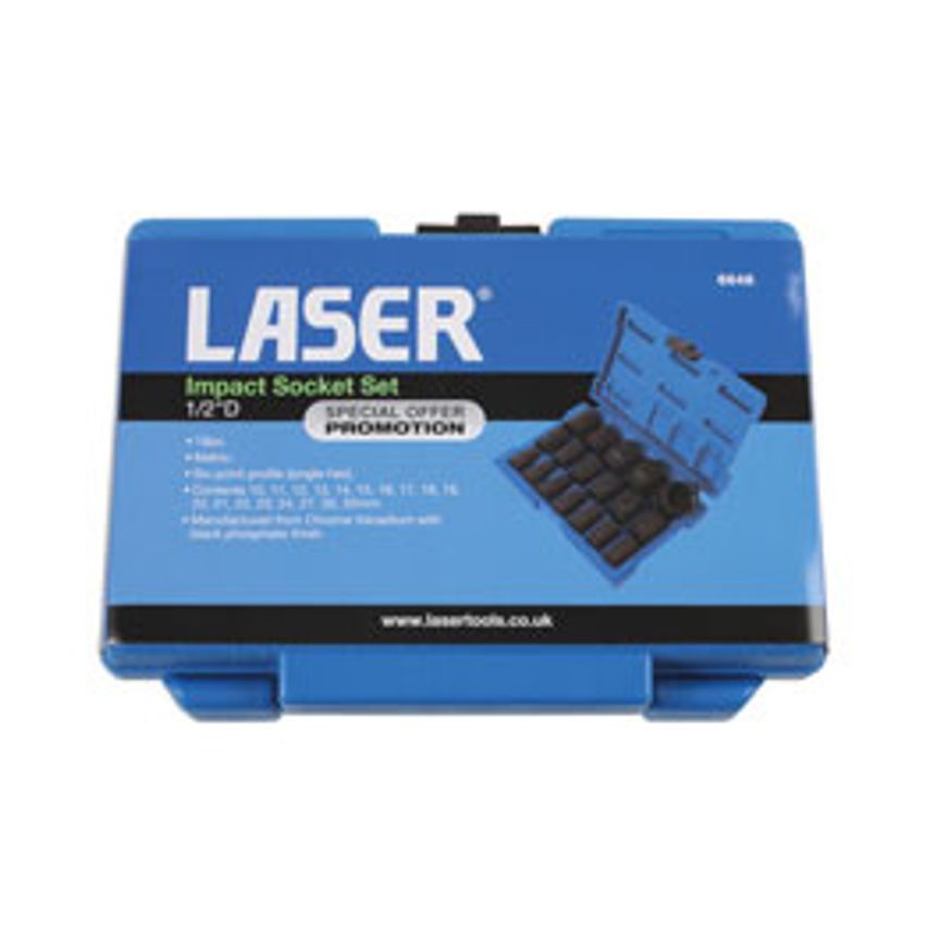 Impact Socket Set 1/2"D 18 Piece