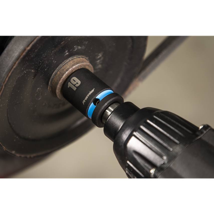 Impact Socket Set 1/2"Sq Drive Colour Coded 34pc
