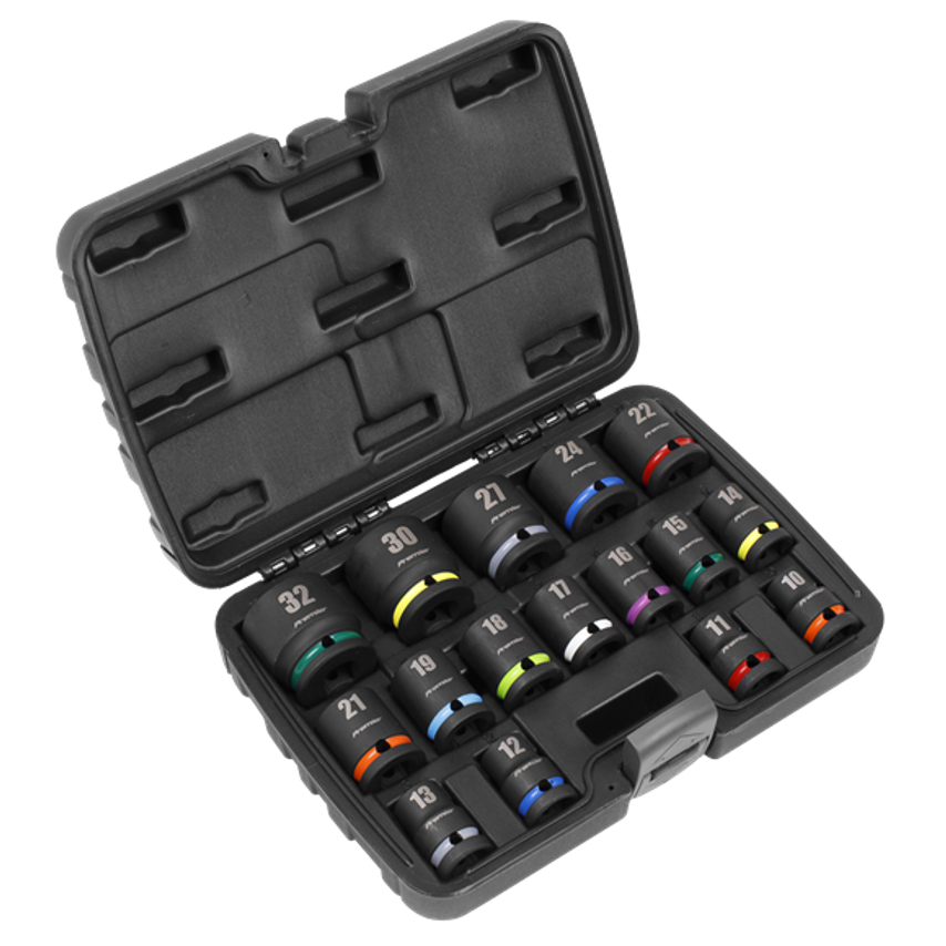Impact Socket Set 16pc 1/2 SQ Drive - AK5625M