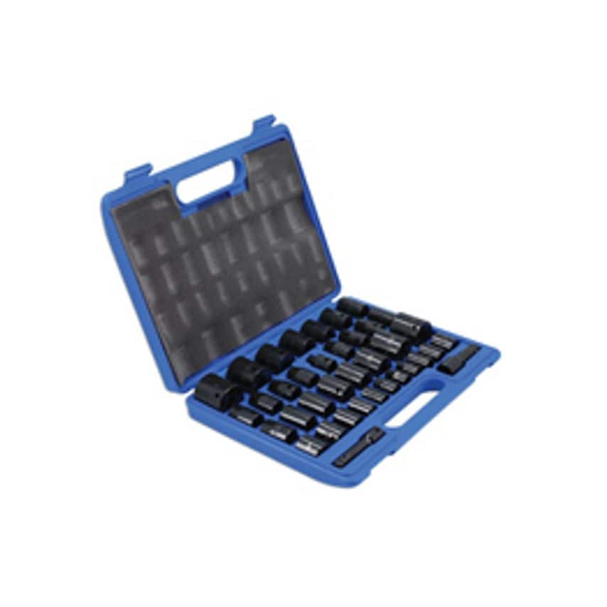 Impact Socket Set 3/8"D, 1/2"D 37 Piece