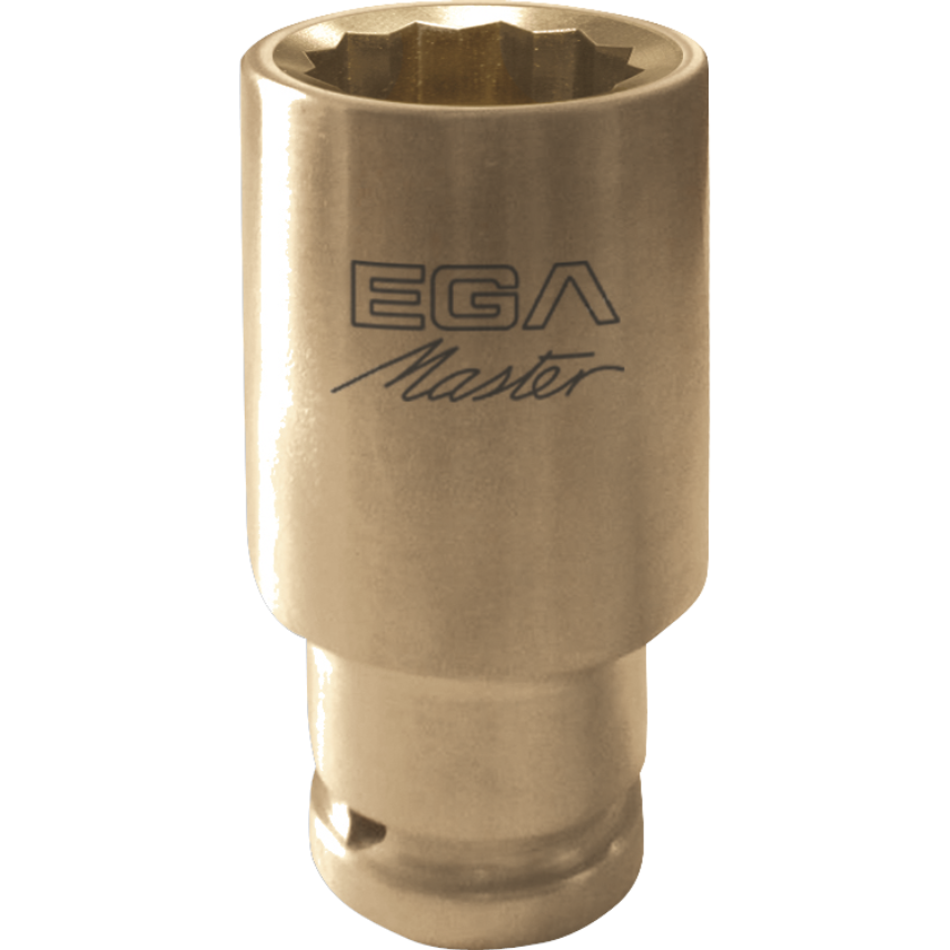 Impact Socket Wrench 3/4" - 41mm Long Series Non Sparking Cu-Be (12 Edges)