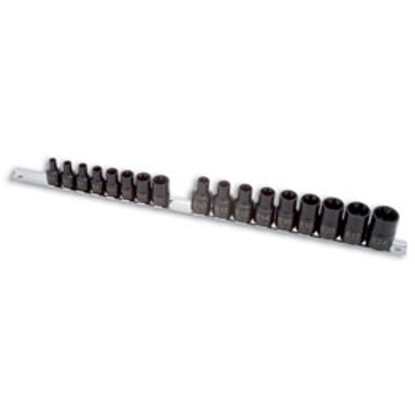 Impact Star Socket Set 3/8"D, 1/2"D 17 Piece
