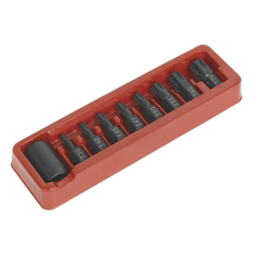 Impact TRX-Star* Bit & Holder Set9 Piece 1/2" Square Drive