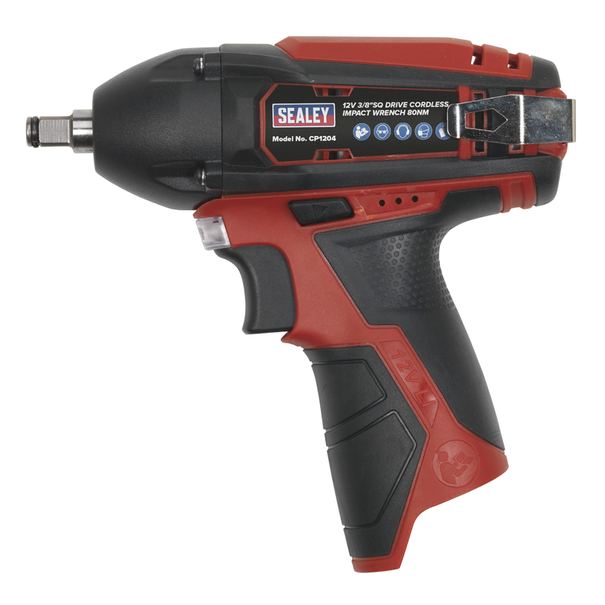 Impact Wrench Kit 3/8" Square Drive 12V Li-ion - 2 Batteries