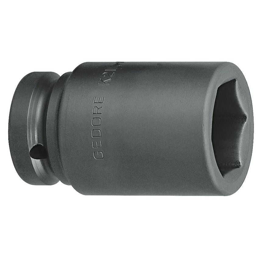 Impact socket 1" long hexagon 46 mm