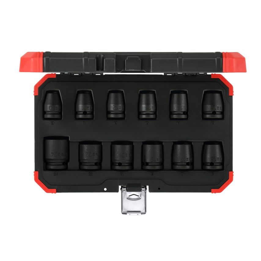Impact socket set 1/2 12pcs