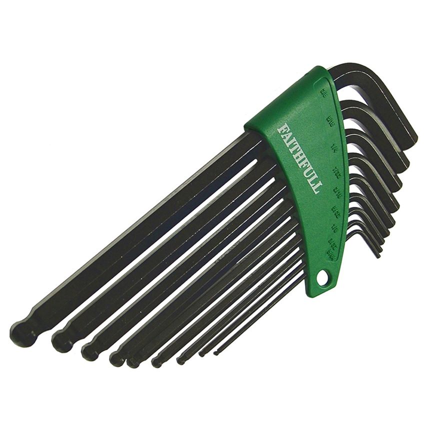 Imperial Ball End Long Arm Hexagon Key Set, 9 Piece FAIHKS9AFLB