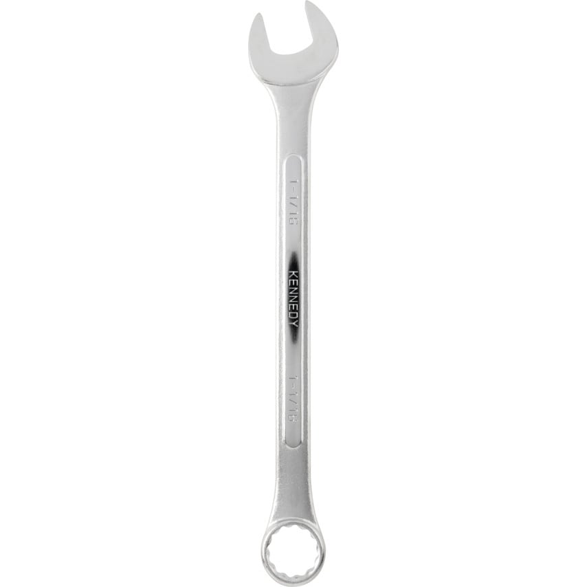 Imperial Combination Spanner, Drop Forged Carbon Steel, 1 1/16in