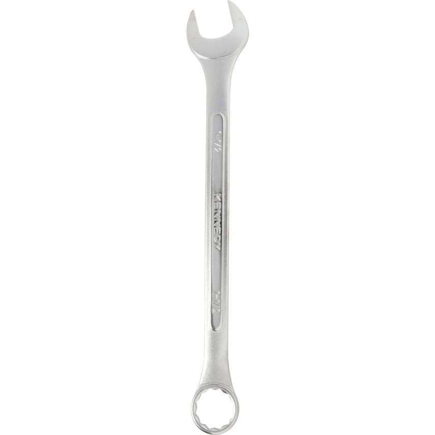Imperial Combination Spanner, Drop Forged Carbon Steel, 1 1/2in