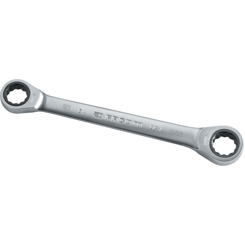 Imperial Double End Ring Ratchet Spanner, 72 Points, 7/8in. x 15/16in