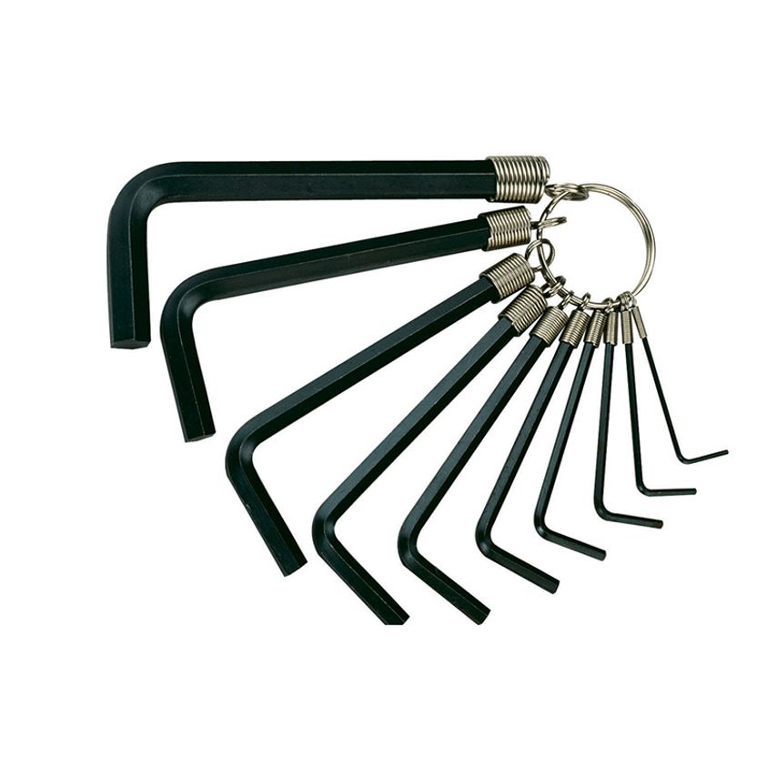 Imperial Hexagon Key Set on Ring, 10 Piece (1/16-3/8in) TEN1424