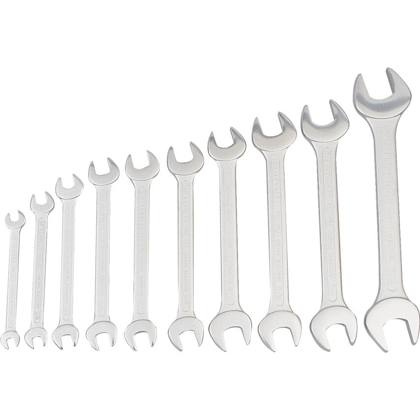 Imperial Open Ended Spanner Set, 1/4 - 1in., Set of 10