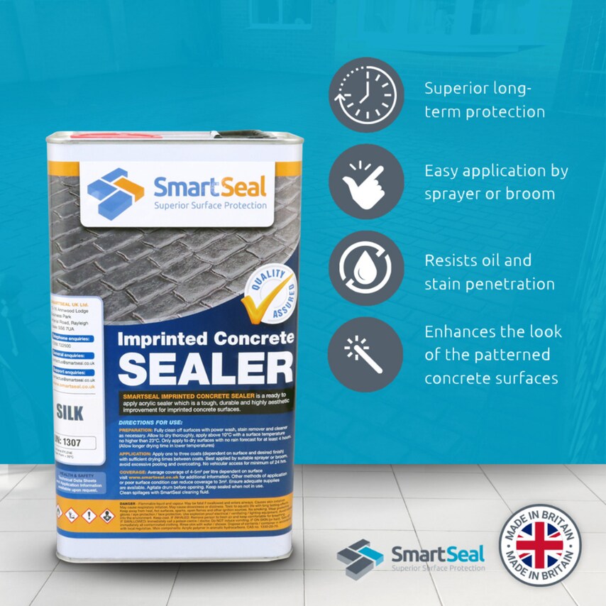 Imprinted Concrete Sealer Silk 5 Liter Pack of 2