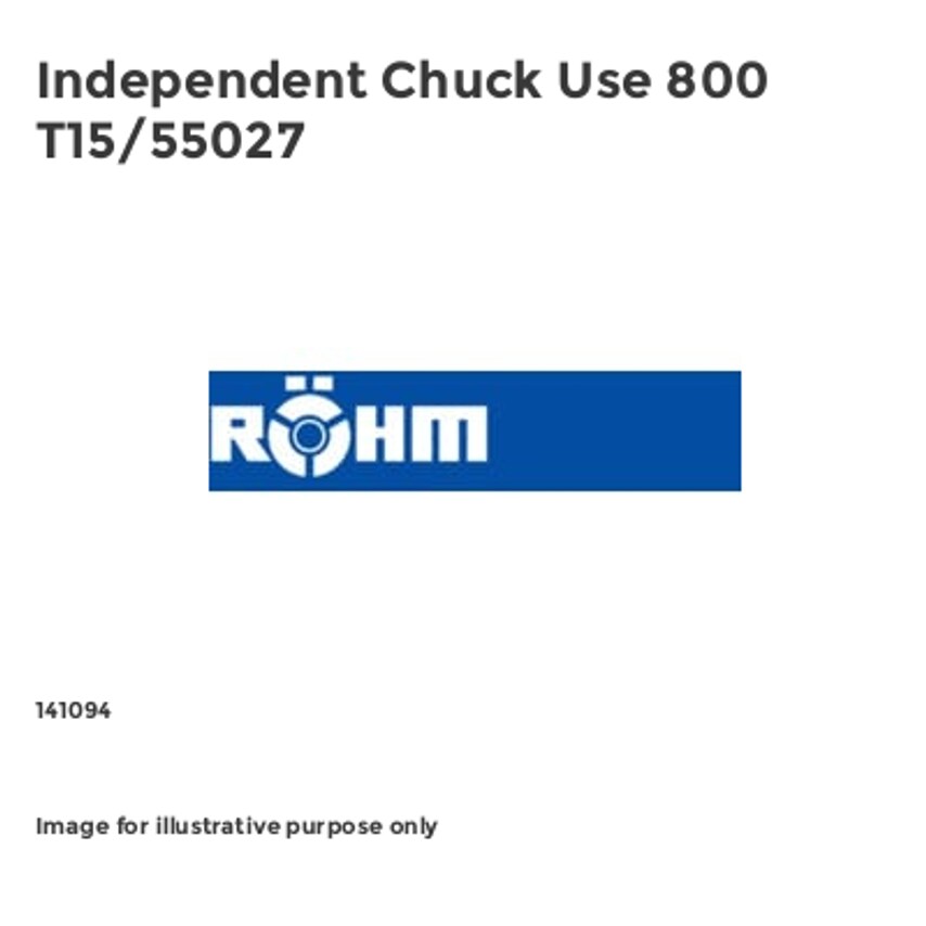 Independent Chuck Use 800 T15/55027