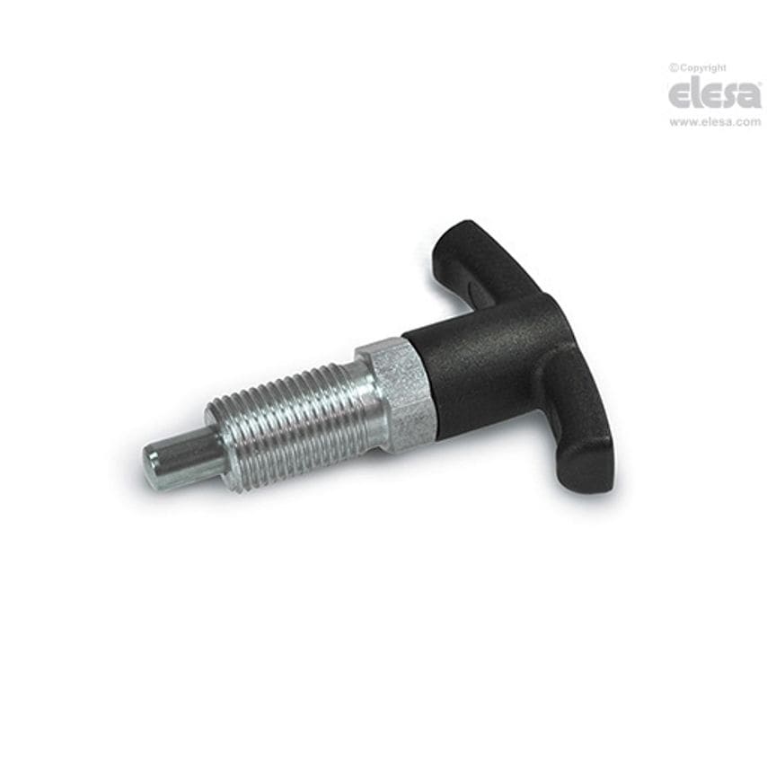 Indexing plunger-GN 817.4-12-15-BK-NI