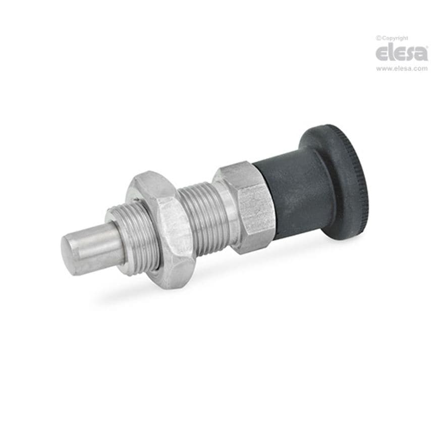 Indexing plunger-GN 817-5-8-BK-NI