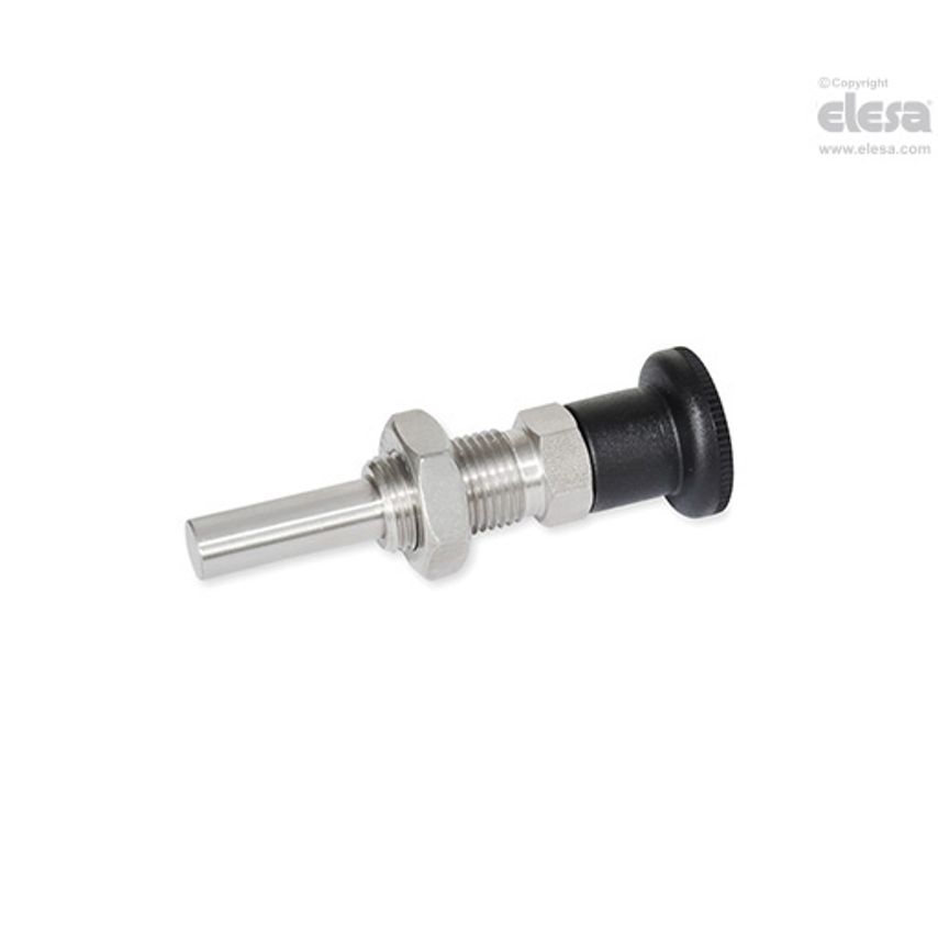 Indexing plunger-GN 817.8-7-9-BK-NI