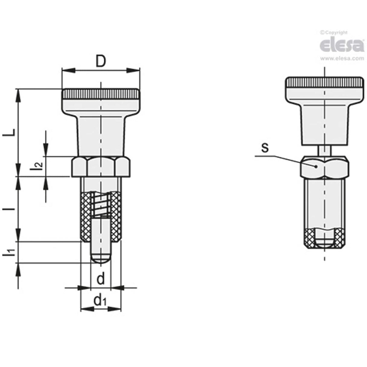 Indexing plunger-PMT.100-5-M10x1-A