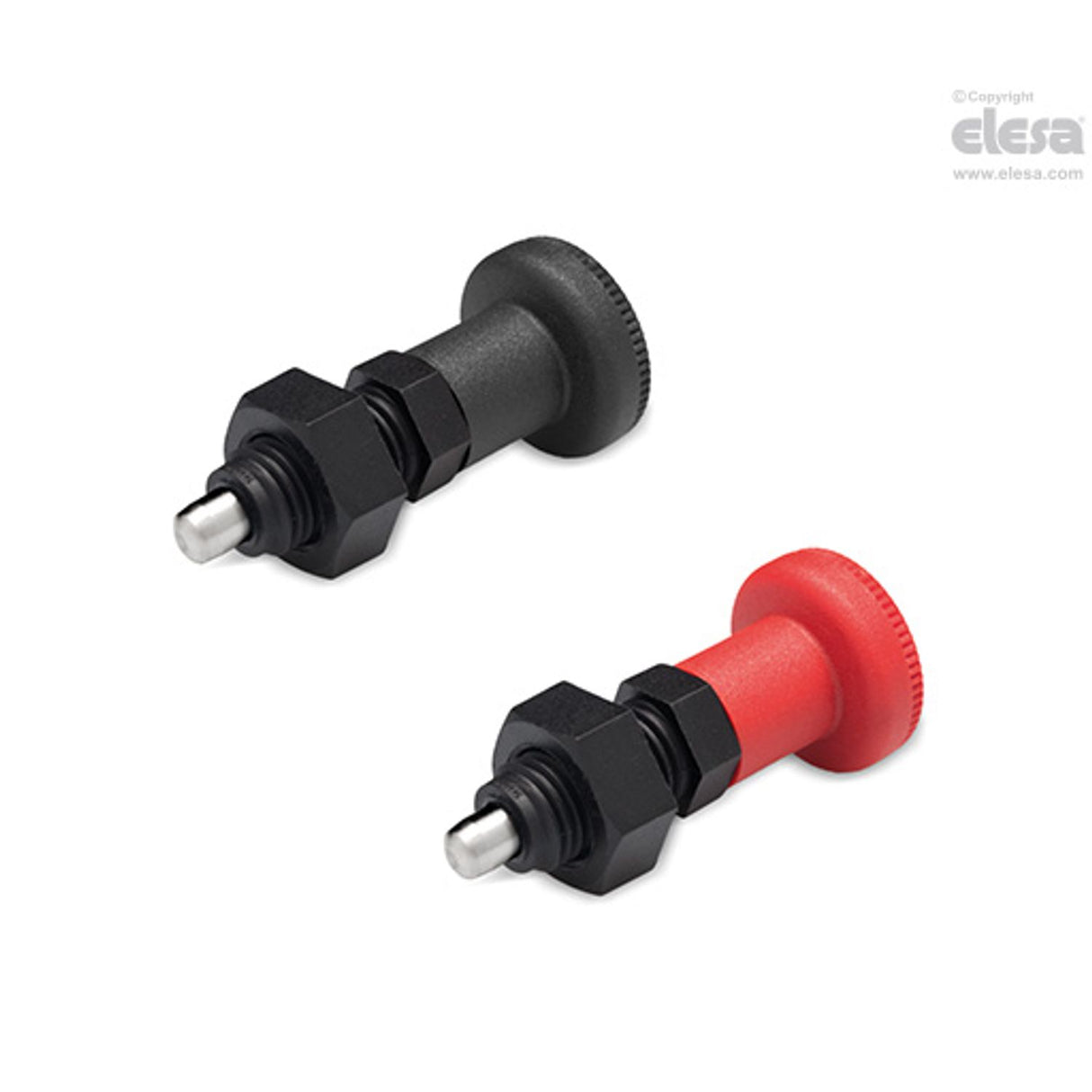 Indexing plunger-PMT.100-SST-5-M10x1-AK-C6 Red