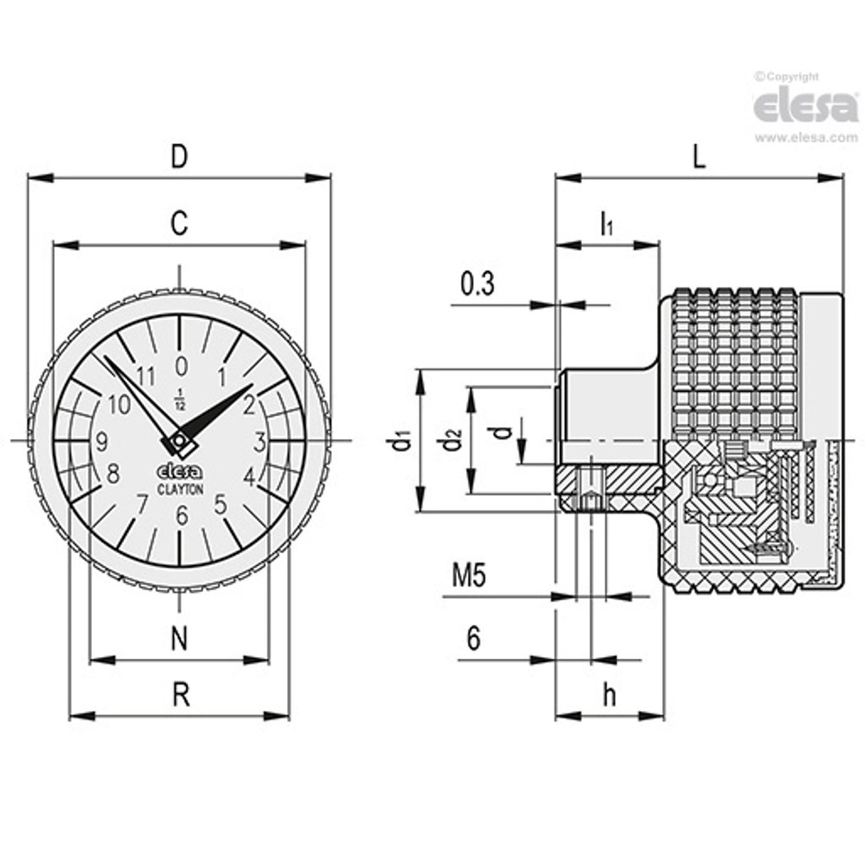 Indicator knob-MBT.70-GA12-0012-D