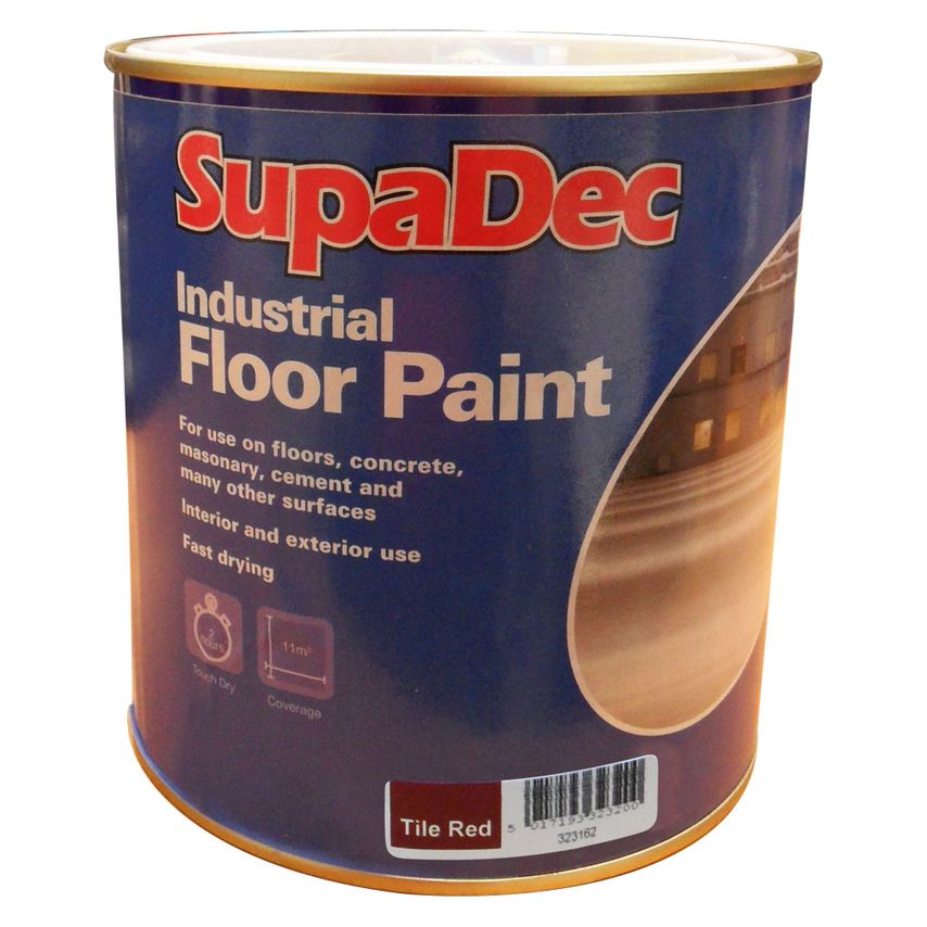 Industrial Floor Paint 1L Tile Red