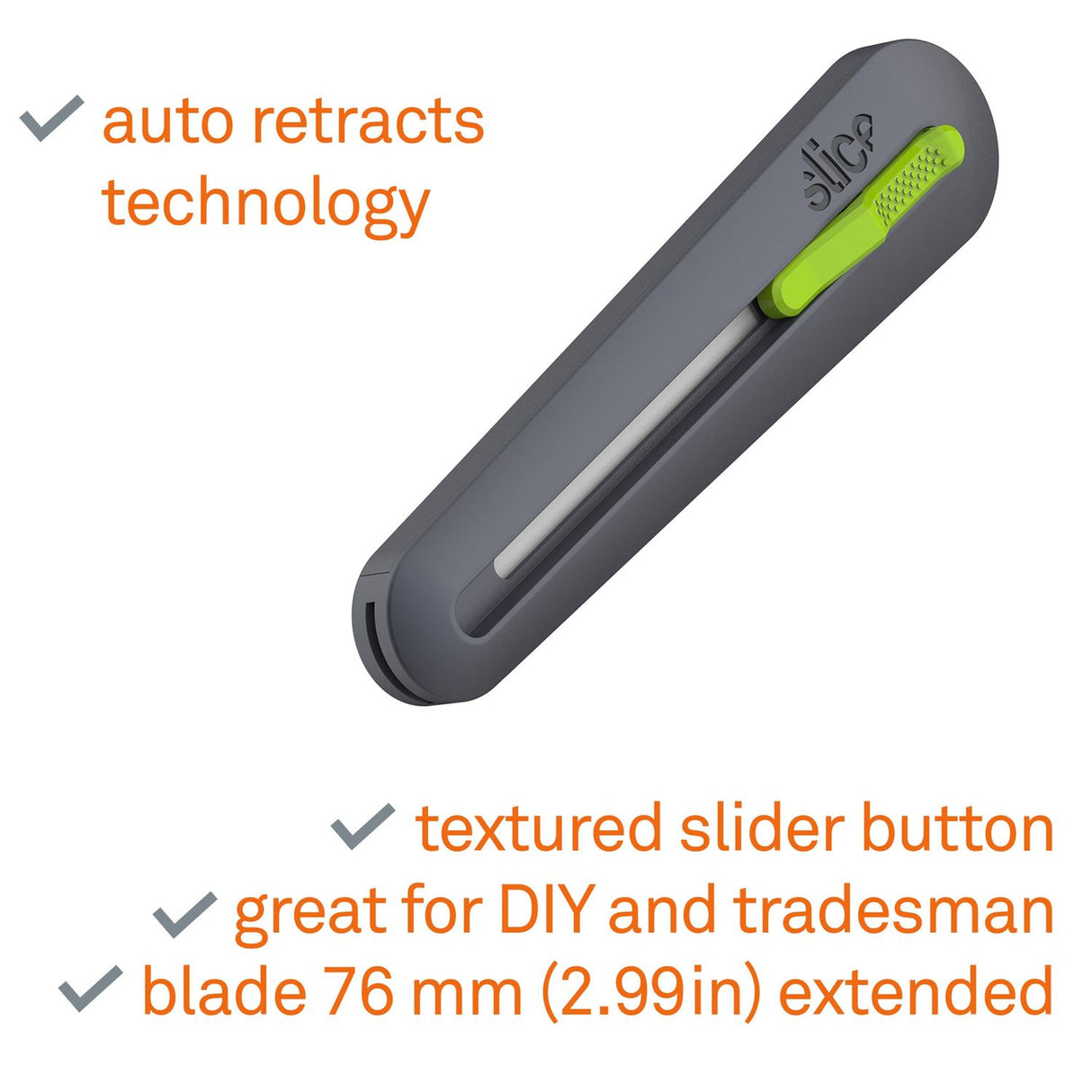 Industrial Knife 4" Rounded Blade Auto