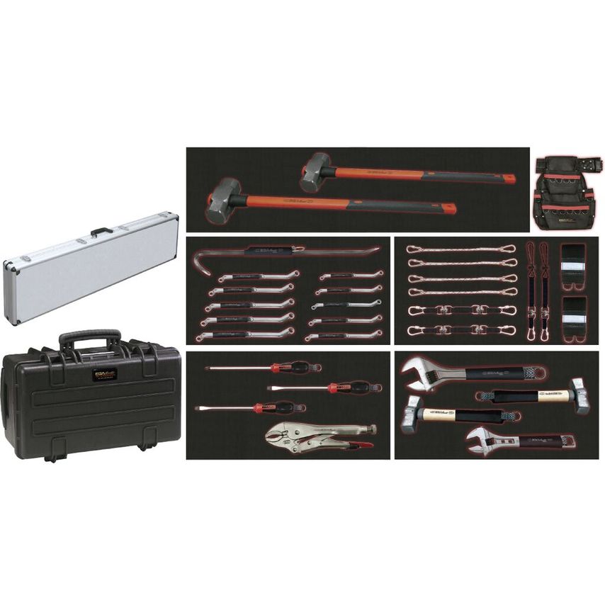 Industrial Maintenance Set of 32 Pcs. Antidrop ACO In Case AD591697