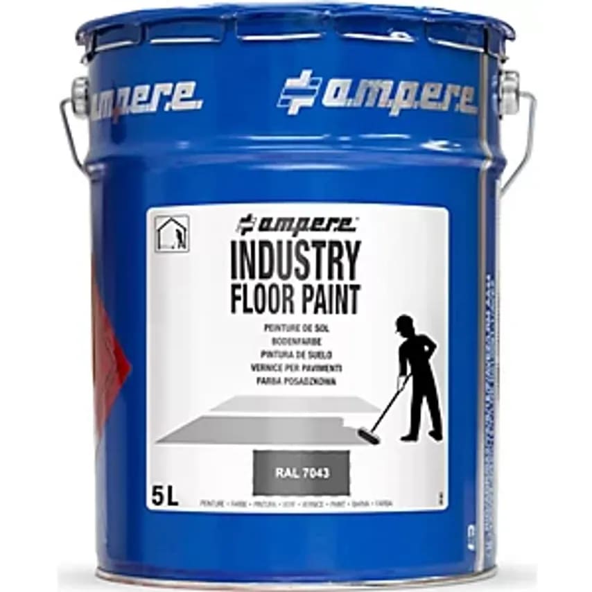 Industry Floor Paint Ground Marking Paint, Capacity 5 L, Grey