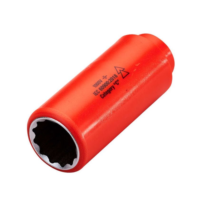 Insulated 1/2" Drive Deep Socket 23mm