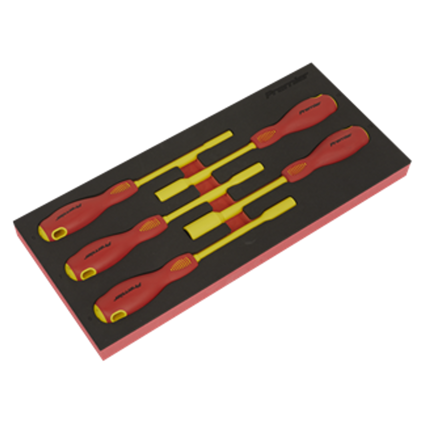 Insulated Nut Driver Set 5pc with Tool Tray - VDE Approved