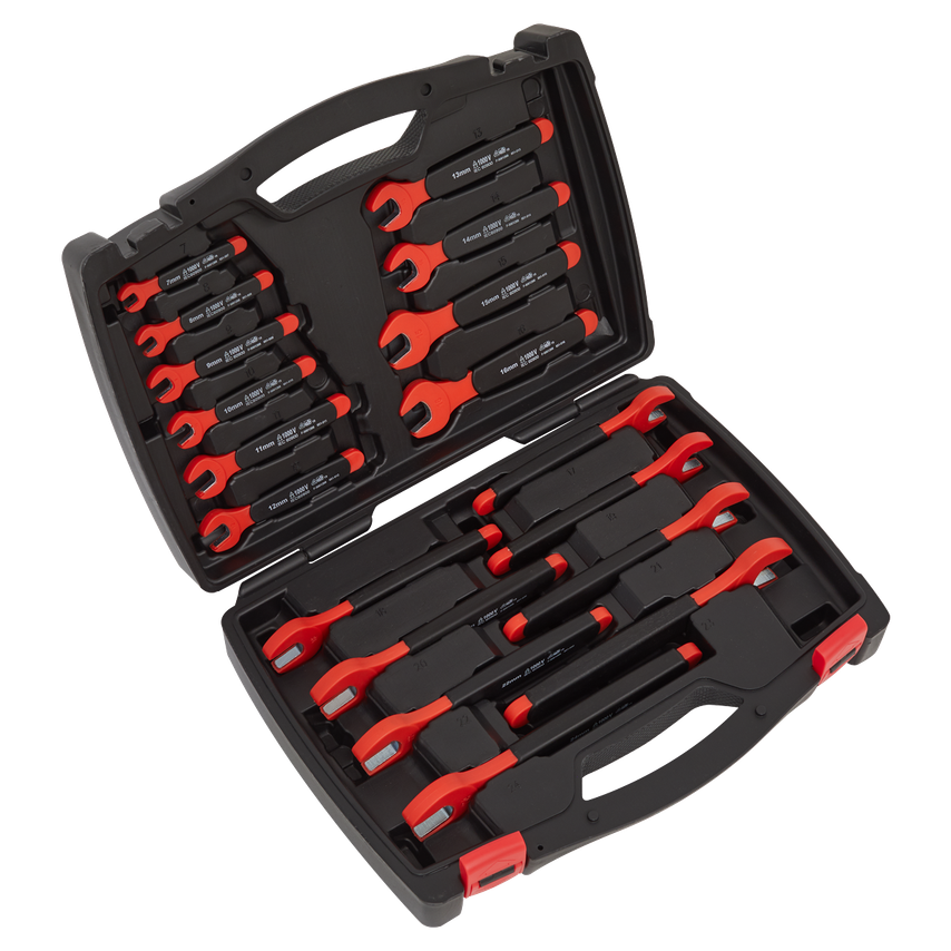 Insulated Open-end Spanner Set18 Piece VDE Approved