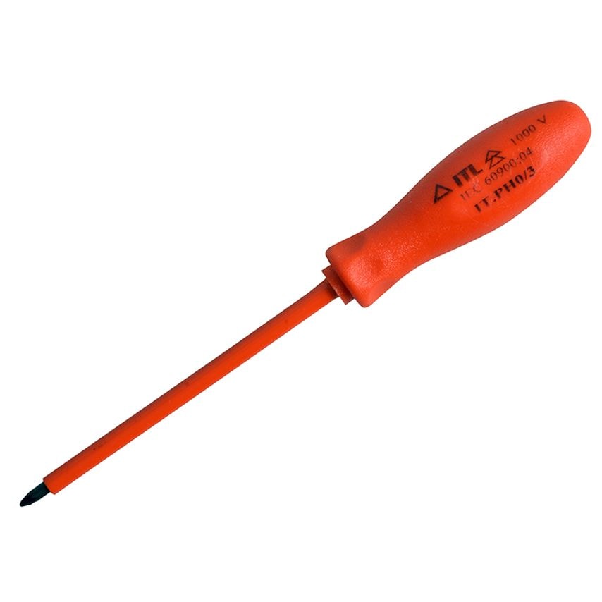 Insulated Screwdriver Phillips No.0 x 75mm (3in) ITL02005