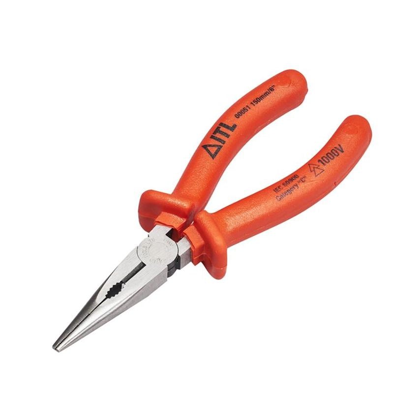 Insulated Snipe Nose Pliers 150mm ITL00051