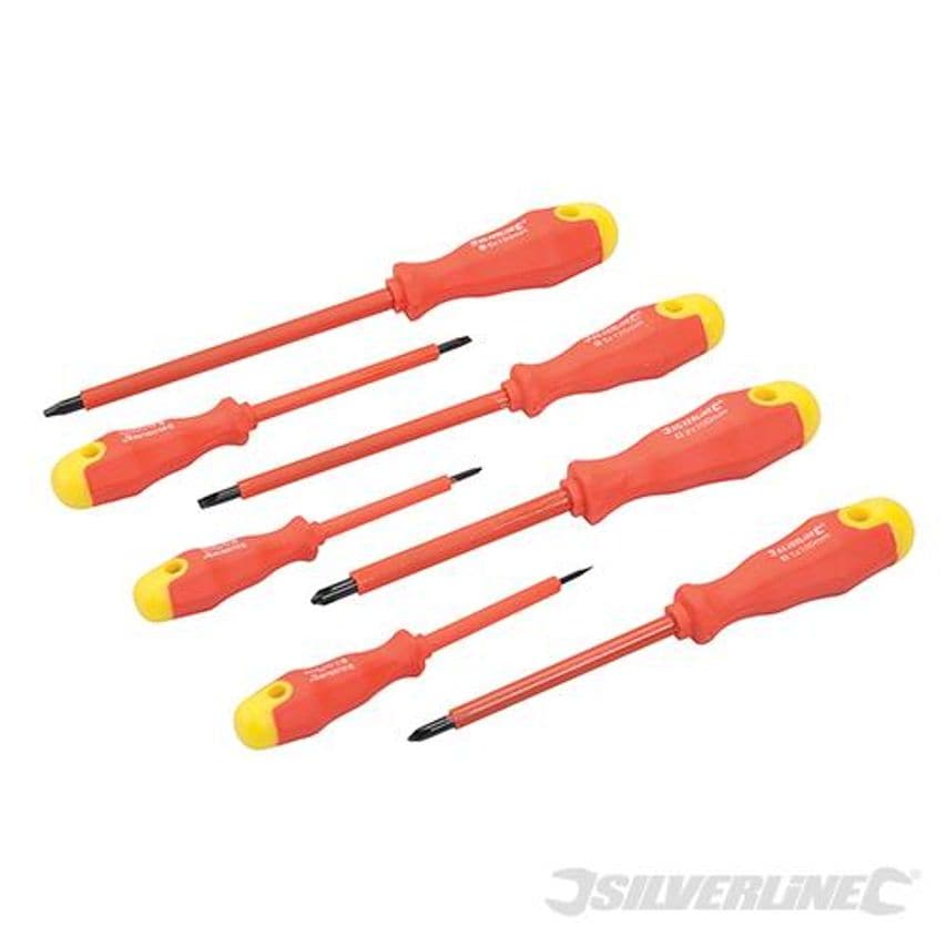 Insulated Soft Grip Screwdriver Set 7 Piece