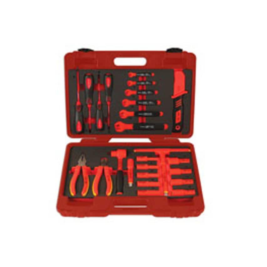 Insulated Tool Kit 3/8"D 25 Piece