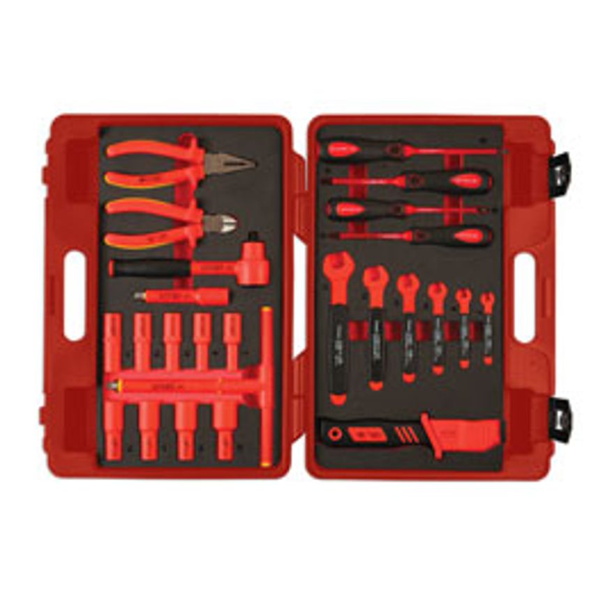 Insulated Tool Kit 3/8"D 25 Piece
