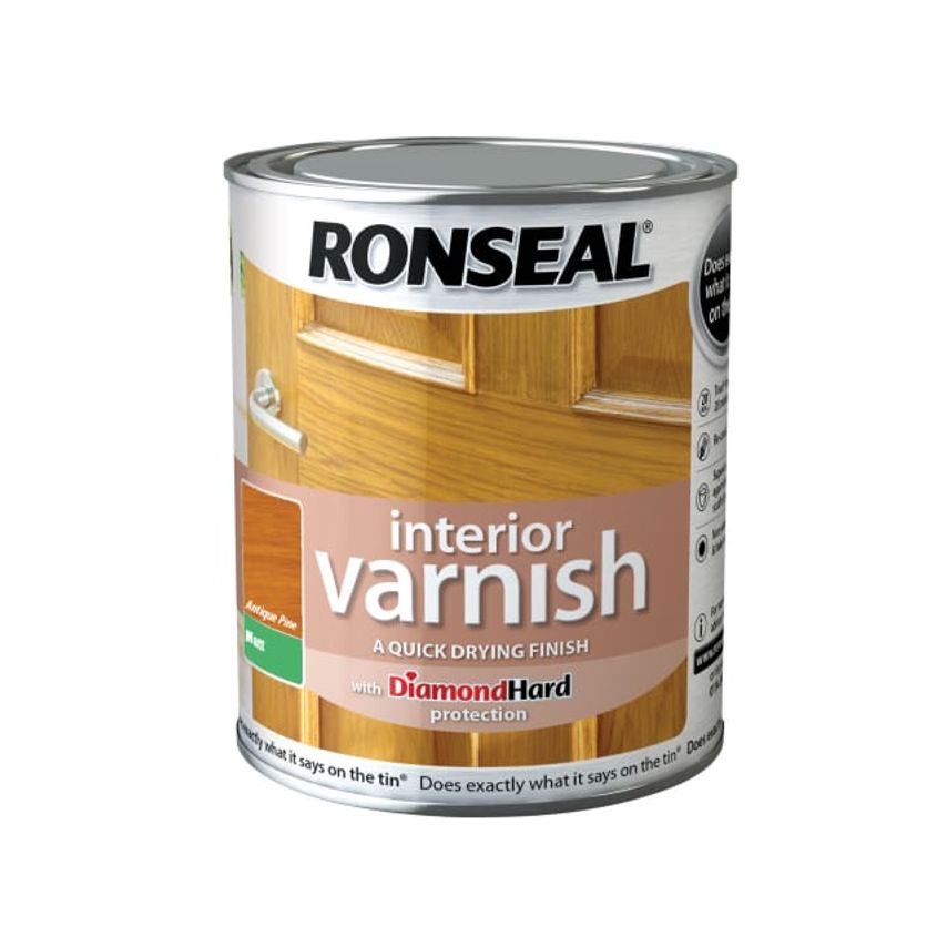 Interior Varnish Quick Dry Matt Antique Pine 250ml
