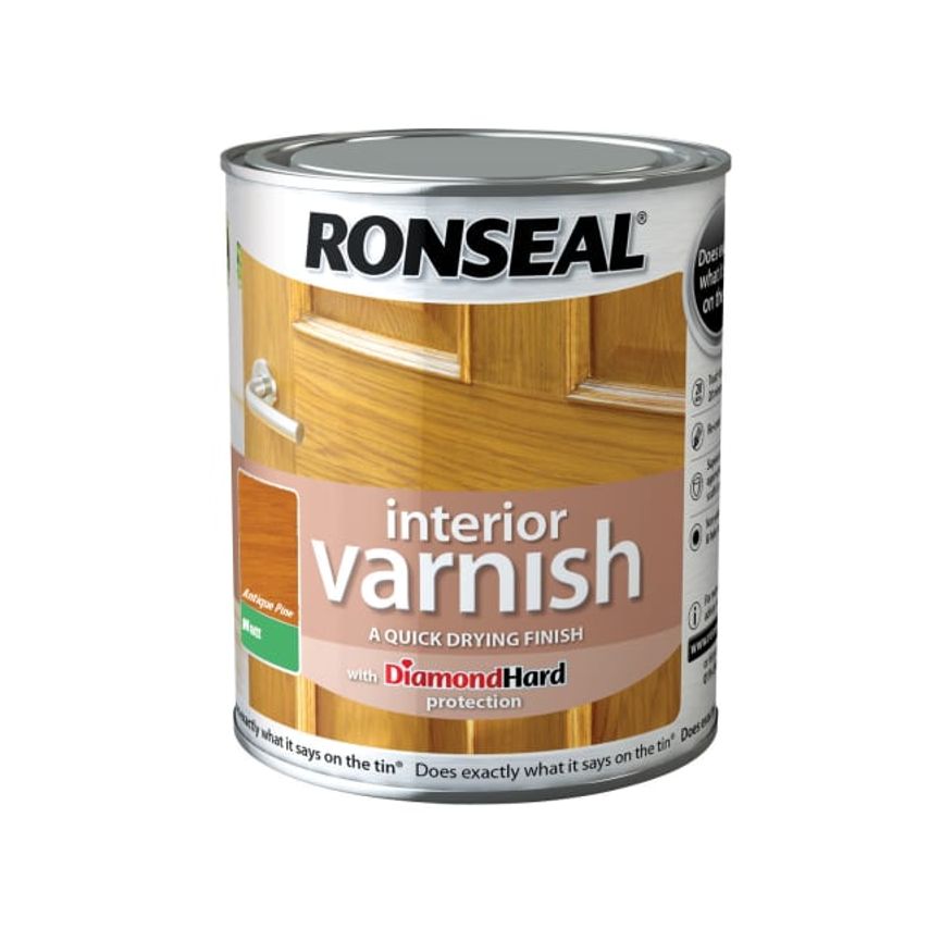 Interior Varnish Quick Dry Matt Antique Pine 750ml