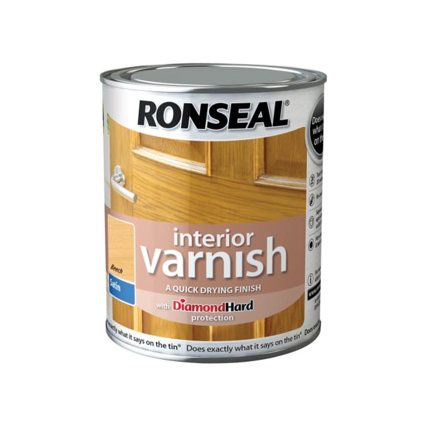 Interior Varnish Quick Dry Satin Beech 250ml