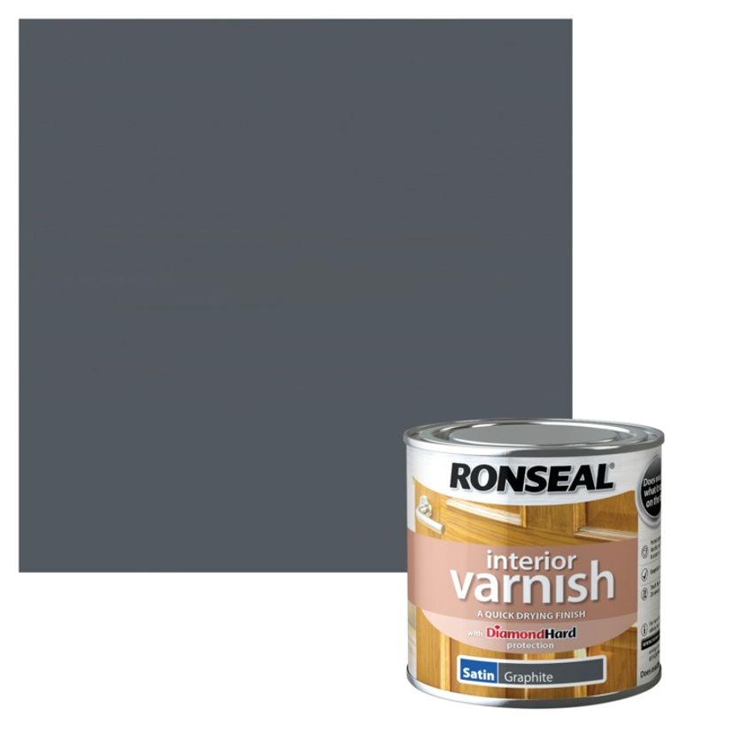 Interior Varnish Satin 250ml Graphite