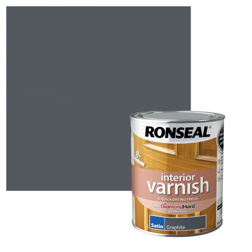 Interior Varnish Satin 750ml Graphite