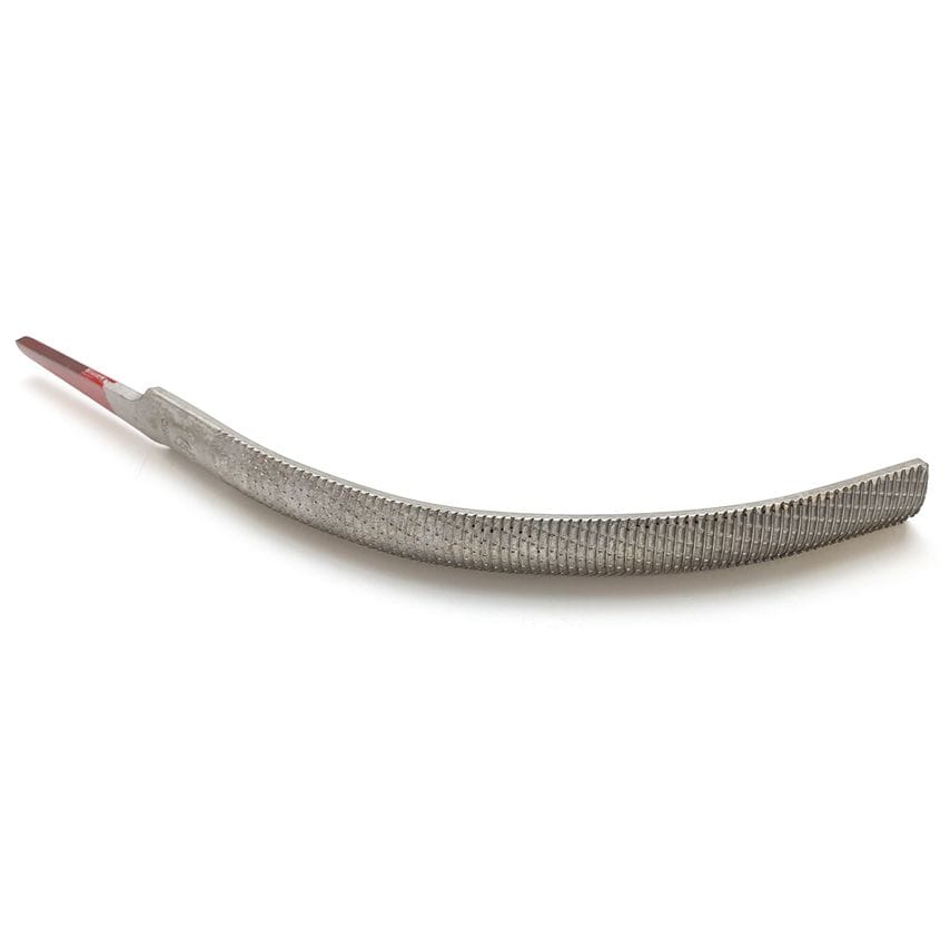Iwasaki CP-150BN Japanese Chemically Polished Bent Carvers File, 200mm x 16mm