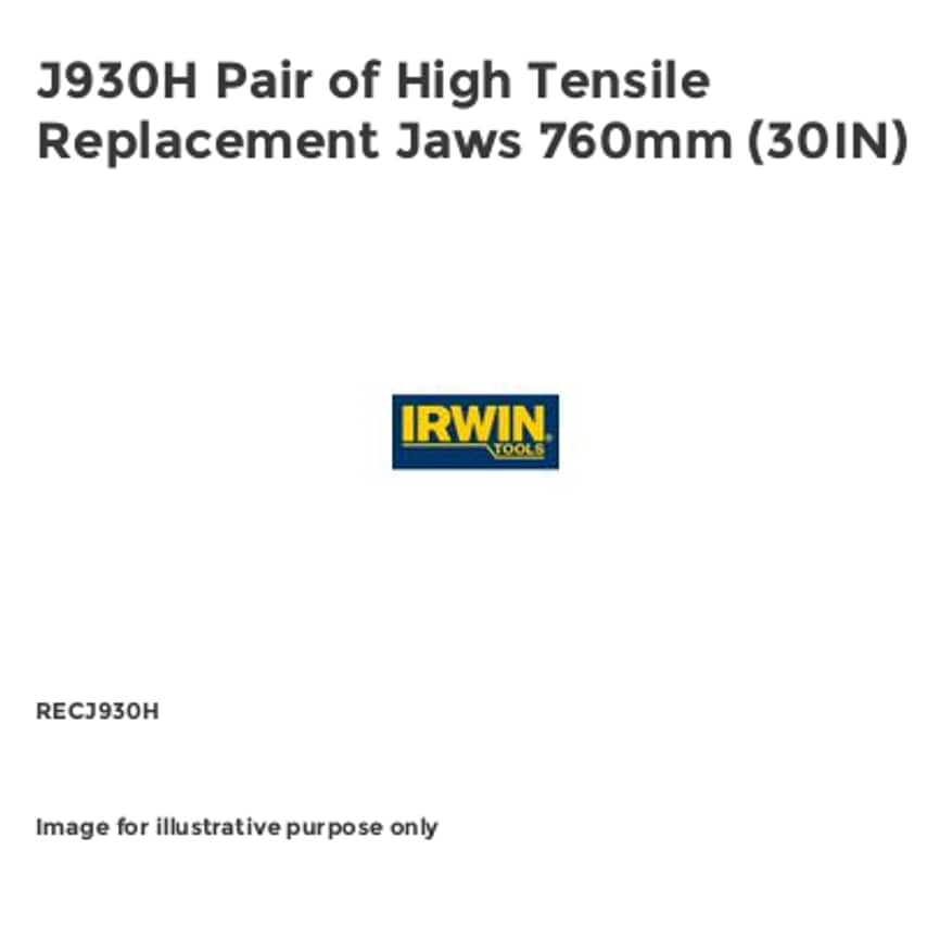 J930H Pair of High Tensile Replacement Jaws 760mm (30IN) RECJ930H
