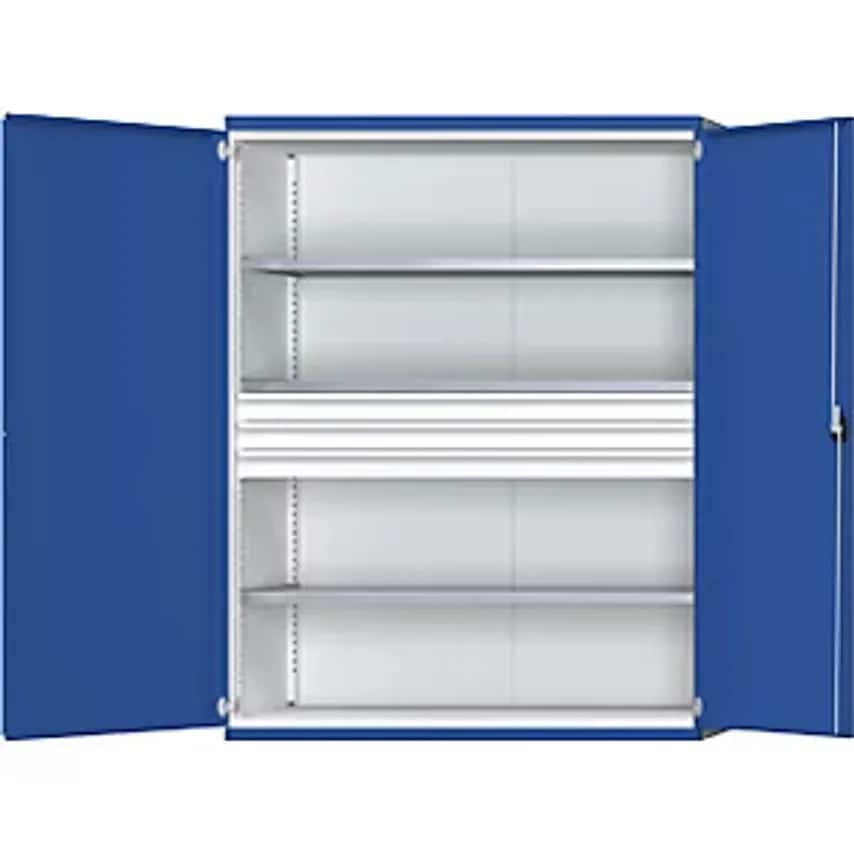 JUMBO Heavy Duty Cupboard With 3 Shelves, 3 Drawers 120mm, HxWxD 1950 X 1484 X 690mm