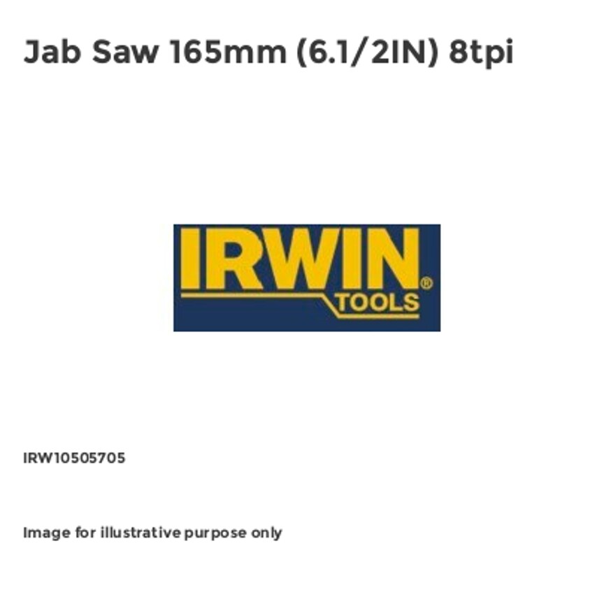 Jab Saw 165mm (6.1/2IN) 8tpi IRW10505705